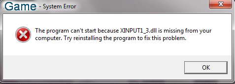 fix xinput1_3.dll for The Works of Mercy